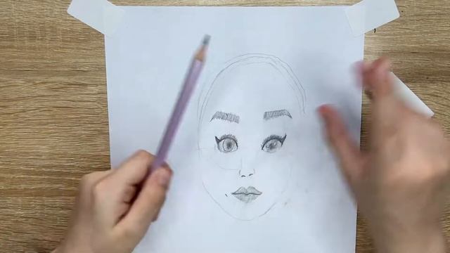 Мне 9, я рисую девушку карандашом|How to draw a girl with a pencil tutorial for beginner смотреть онлайн