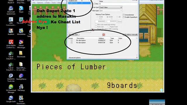 Hack Wood Harvest Moon In VBA with Cheat Engine смотреть онлайн