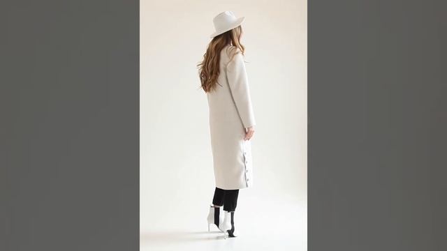 Женское длинное пальто Emass 314/1-05-1 Асти бежевого цвета смотреть онлайн