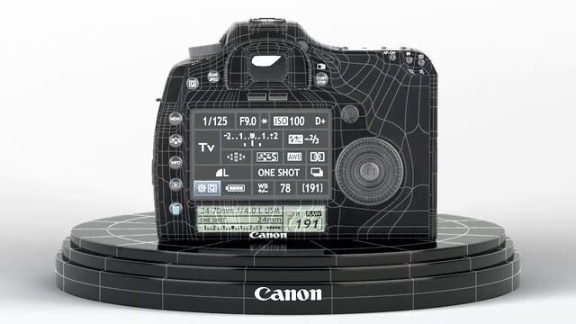 Canon EOS 7D Mark II Wireframe Overlay Turntable смотреть онлайн