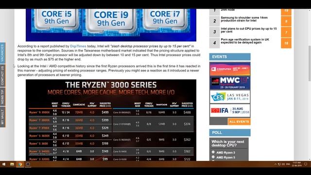 ICE LAKE BETTER THAN RYZEN? INTEL PRICE CUTS, RTX Super pricing - Shektron News смотреть онлайн