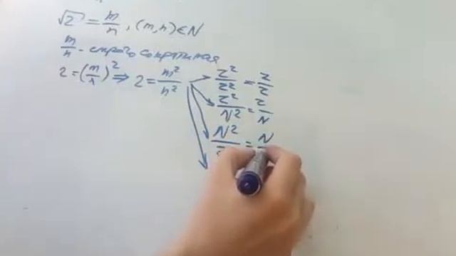 доказательство иррациональности квадратного корня из двух смотреть онлайн