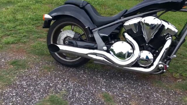 Honda Fury vt 1300cx Hard Krome Exhaust смотреть онлайн
