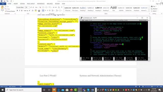 Jibri Recording and Live Streaming for Jitsi Meet Application Week3 Lec Part2 смотреть онлайн