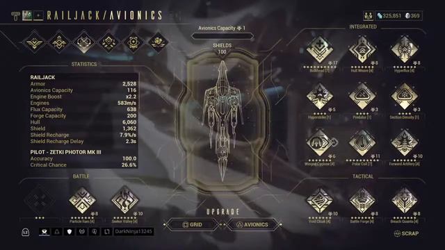 My Railjack Build So Far (MKIII 86 Avionics) | Done With Precision (Warframe) смотреть онлайн