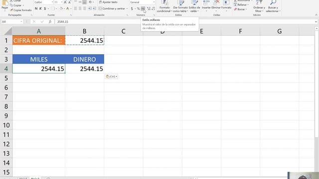 Formato de miles en Excel смотреть онлайн