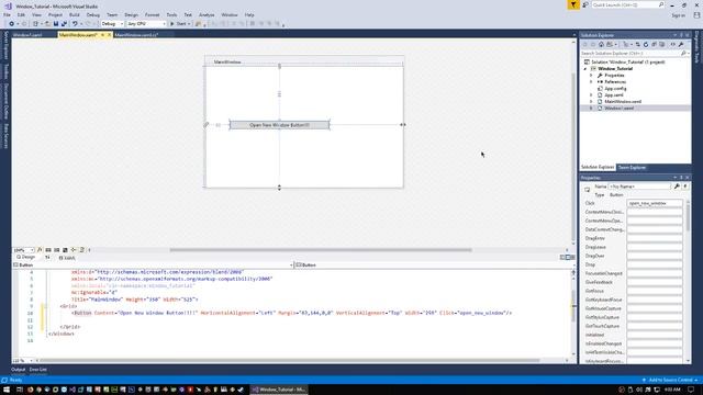 C#/WPF Tutorial - Create and Open Window (WPF) смотреть онлайн