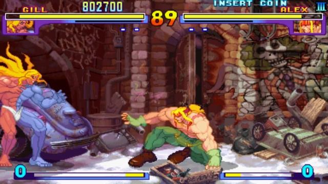 Street Fighter 3: New Generation [Arcade] - play as Gill (playthrough) смотреть онлайн