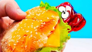 Как сделать валербургер из желейного медведя Валеры | Рецепт бургера от Валеры