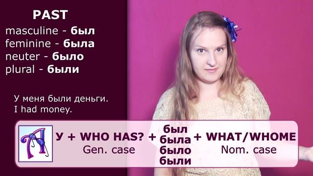 #61 Russian: у меня есть - I have + Genitive case смотреть онлайн