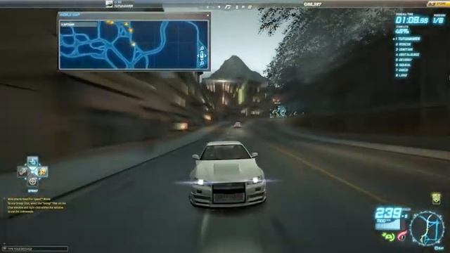 NFS World - Nissan Skyline GT-R (R34) Z-tune on North Bay and Harbour смотреть онлайн