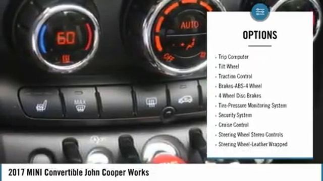 2017 MINI Convertible John Cooper Works Used M8854A смотреть онлайн