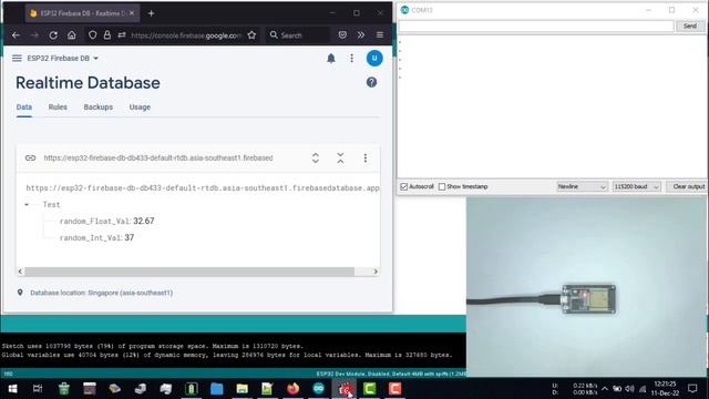 Arduino IDE + ESP32 + Firebase Realtime Database | ESP32 with Firebase Realtime Database смотреть онлайн