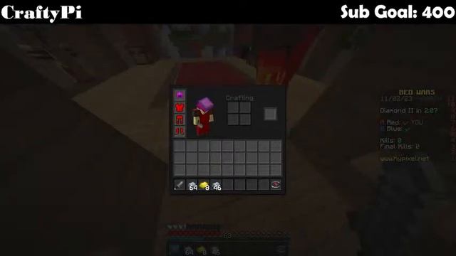 HYPIXEL BEDWARS LIVESTREAM!!! (ROAD TO 400 SUBS) смотреть онлайн