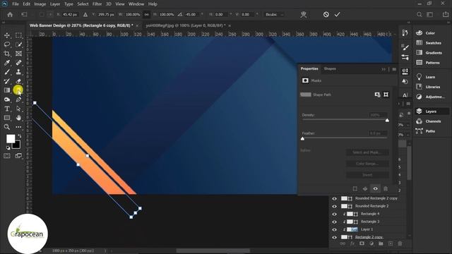 How To Do Professional Web Banner Design - Photoshop Cc Tutorial смотреть онлайн