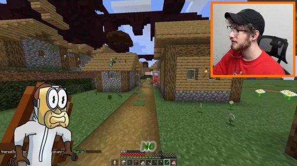 Minecraft but MOBS spawn CUSTOM STRUCTURES