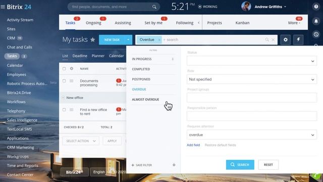Free task management - Filters in tasks | Bitrix24 Tasks смотреть онлайн