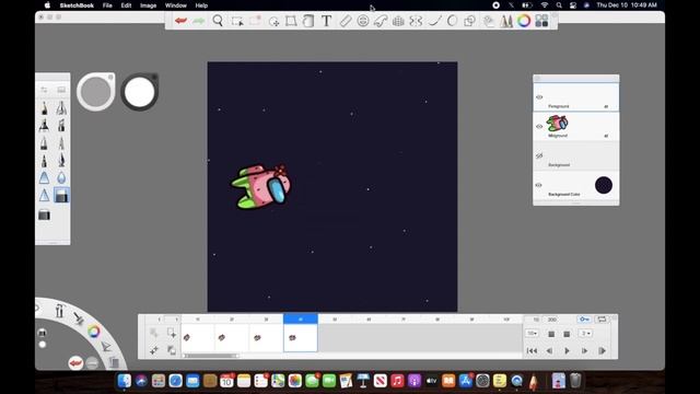 Autodesk Sketchbook Animation Tutorial For Beginners | Flipbook | Among Us смотреть онлайн