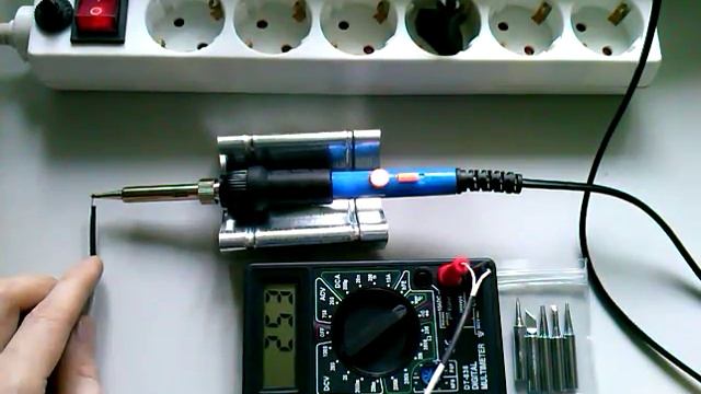 Тестирование паяльника 220V 60W on/off c Aliexpress смотреть онлайн