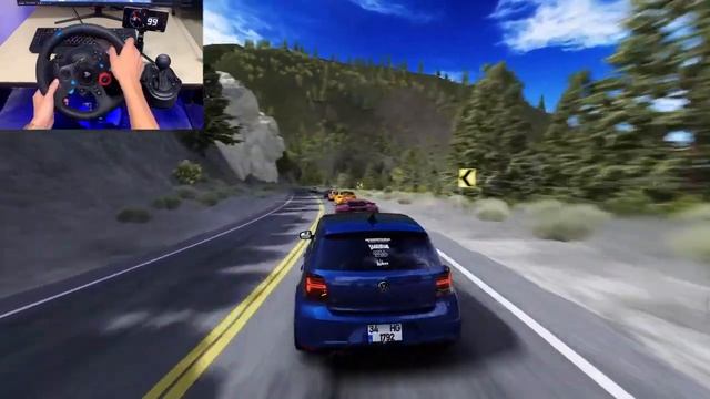 Volkswagen Polo 1 6 TDI Stage 3 Logitech G29 Gameplay assesto corsa смотреть онлайн