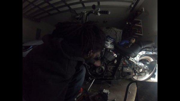 oil leak on flame my 03 kawasaki vulcan vn800 classic stator/ alternator cover gasket replaced