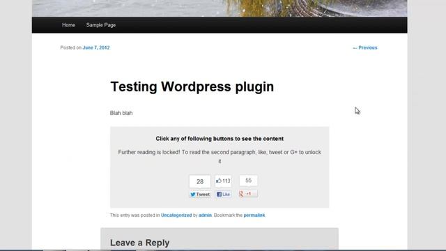 [FREE] Wordpress content locker behind social share buttons plugin! смотреть онлайн