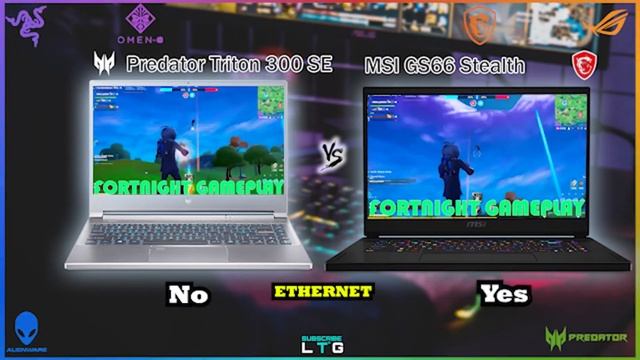 PREDATOR TRITON 300 SE (2021) VS MSI GS66 STEALTH (2021) смотреть онлайн