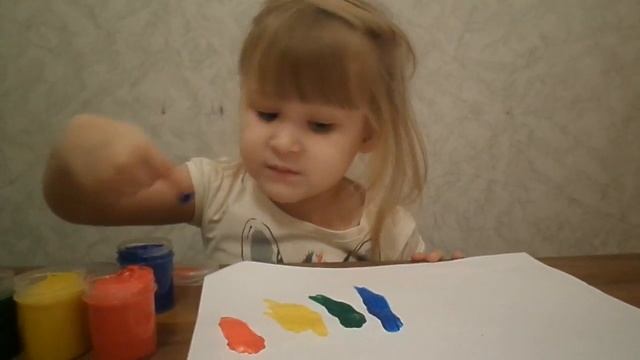 Варяня-Заливаем барельеф!учимся рисовать пальчиковыми красками! смотреть онлайн