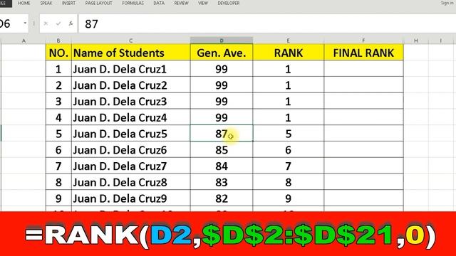 How to rank the grades of your students in Excel? | Tutorial смотреть онлайн