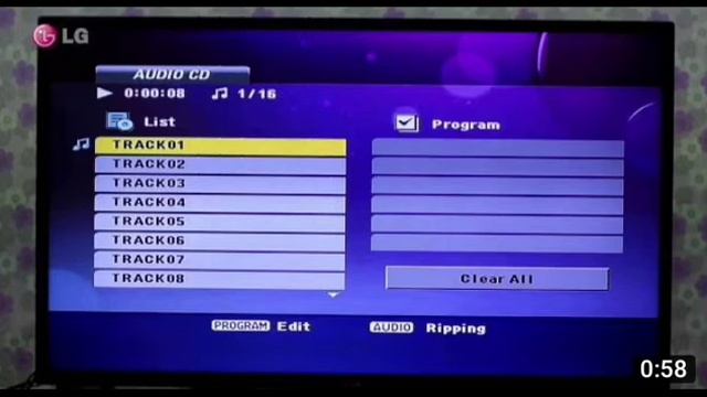LG DVD Players:  USB Recording