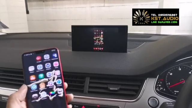 Audi q7 ติดตั้งระบบ Video Interface+Digital TV asuka+ Car WiFi Mirror Link смотреть онлайн