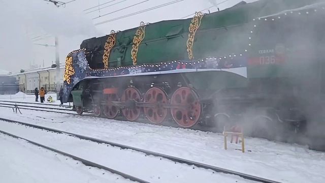 "Поезд-Деда мороза", или П36-0031. ЖД/Вокзал, Город Екатеринбург. смотреть онлайн