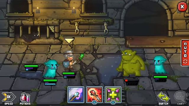 Убиваем монстров в подземельях!!!! ПРОХОЖДЕНИЕ ИГРЫ Bit Heroes! смотреть онлайн