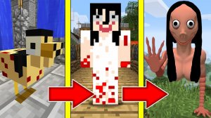 Как менялась ЖУТКАЯ ДЕВУШКА и её жизненный цикл в майнкрафт ! Эволюция моба CREEPY GIRL SCP MINECRA