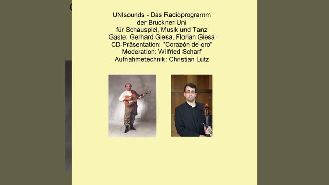 Unisounds Radio, Wilfried Scharf spricht mit dem Musikduo Gerhard und Florian Giesa смотреть онлайн