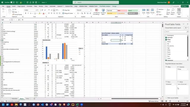 Data analysis using MS Excel (2/2) | Titanic Dataset | Pivot | JJ Conference | Hindi/Urdu смотреть онлайн