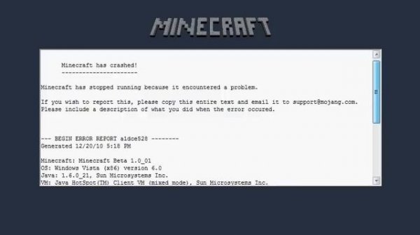 Minecraft Error