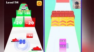 Merge Number Run Master (vs) Infinity Run: 2048 Jelly Cubes - ASMR Gameplay