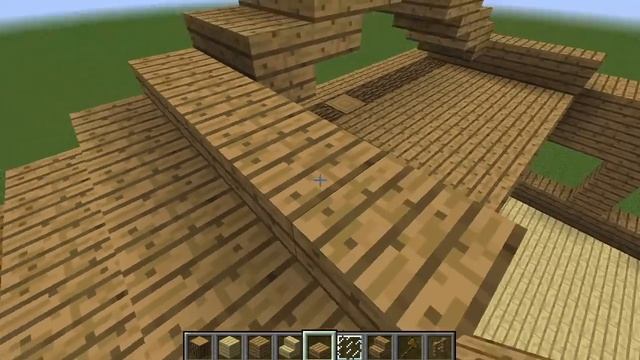 Minecraft - How to build a huge wooden mansion смотреть онлайн