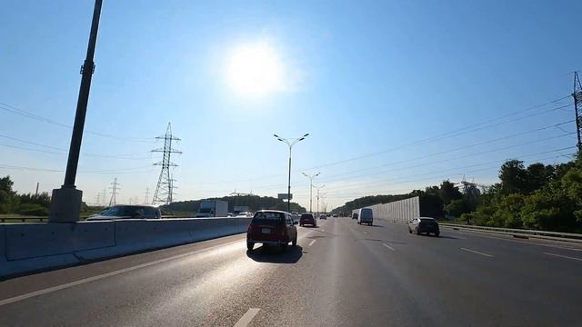 МКАД от Дмитровского шоссе, до Ярославского. На машине по Москве. смотреть онлайн
