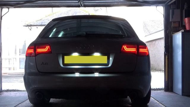 Audi A6 Avant Rear LED Lighting with Light bar. смотреть онлайн