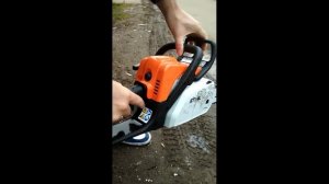 STIHL MS 180C-BE 3/8«P P Бензопила Штиль 180 МS Подготовка к работе.Обзор.