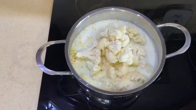 Суп-пюре из цветной капусты с шафраном смотреть онлайн