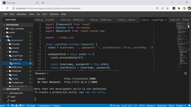 Insta Share Mini Project (React JS) NxtWave смотреть онлайн
