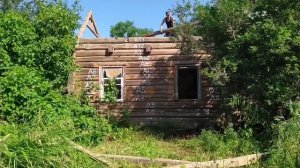 Разбираю старый дом под баню. #1.