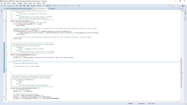 Java - Basic OOP - A Final Custom Method (Star Wars) - Mod3, Les1, Vid 8/8 смотреть онлайн