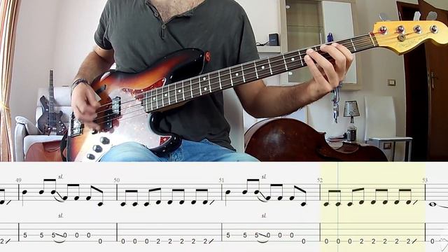 Oasis - Supersonic BASS ONLY + PLAY ALONG TAB + SCORE смотреть онлайн