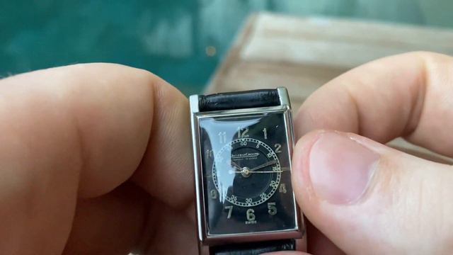 RARE Jaeger-LeCoultre Uniplan Ref 411 From 1937 - Cal 60 Center Seconds - All Original Black Dial