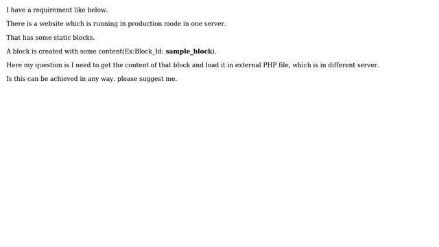 Magento: Load Magento 2 static Block content in external website php file смотреть онлайн