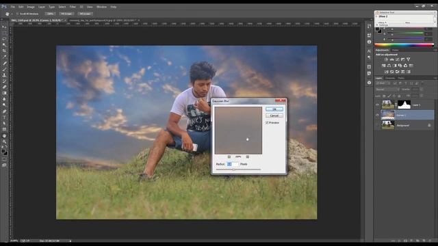 Photoshop Tutorial | Color correction and blend image смотреть онлайн